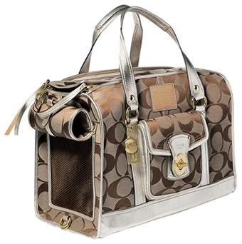 coach dog carrier replica|designer totes to carry dog.